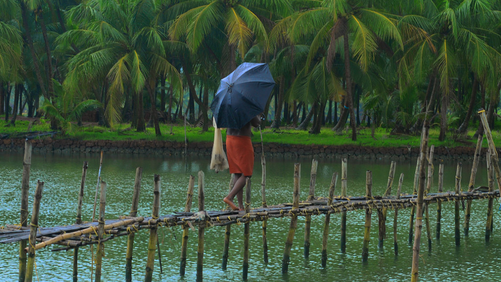 Monsoon  - Kerala Rains lashing across Madayipara, Kannur